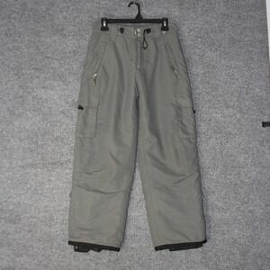 Liquid Boardwear Snow Pants Womens L Grey Venture Series WPB Waterproof Cargo